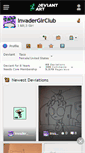 Mobile Screenshot of invadergirclub.deviantart.com