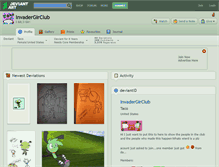 Tablet Screenshot of invadergirclub.deviantart.com