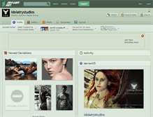 Tablet Screenshot of idolatrystudios.deviantart.com