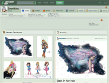 Tablet Screenshot of emmikins.deviantart.com