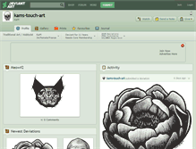 Tablet Screenshot of kams-touch-art.deviantart.com