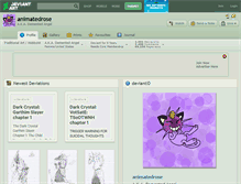 Tablet Screenshot of animatedrose.deviantart.com