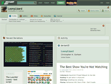 Tablet Screenshot of loonylizard.deviantart.com