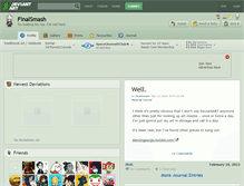 Tablet Screenshot of finalsmash.deviantart.com