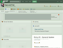 Tablet Screenshot of hope-and-free.deviantart.com