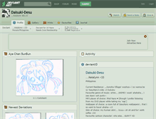 Tablet Screenshot of daisuki-desu.deviantart.com