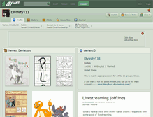 Tablet Screenshot of divinity133.deviantart.com
