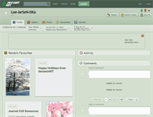 Tablet Screenshot of lee-larsen-tika.deviantart.com