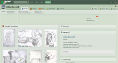 Desktop Screenshot of mizu-the-wolf.deviantart.com