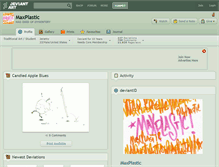 Tablet Screenshot of maxplastic.deviantart.com