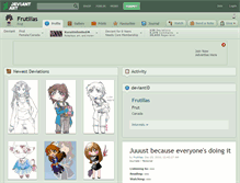 Tablet Screenshot of frutillas.deviantart.com