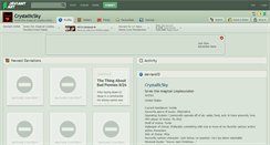 Desktop Screenshot of crystallicsky.deviantart.com