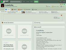 Tablet Screenshot of crystallicsky.deviantart.com