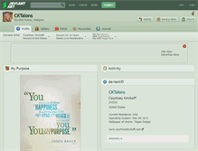 Tablet Screenshot of cktalons.deviantart.com