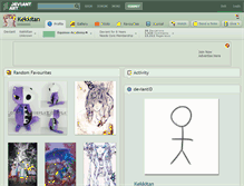 Tablet Screenshot of kekkitan.deviantart.com