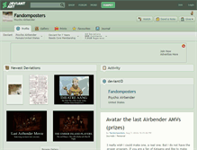 Tablet Screenshot of fandomposters.deviantart.com