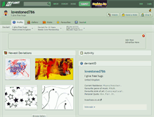 Tablet Screenshot of lovestoned786.deviantart.com