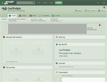 Tablet Screenshot of cooltrollplz.deviantart.com