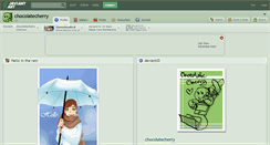 Desktop Screenshot of chocolatecherry.deviantart.com