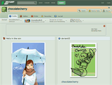 Tablet Screenshot of chocolatecherry.deviantart.com