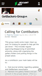 Mobile Screenshot of getbackers-group.deviantart.com
