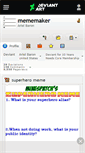 Mobile Screenshot of mememaker.deviantart.com