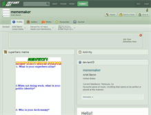 Tablet Screenshot of mememaker.deviantart.com