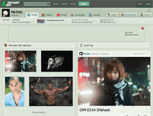 Tablet Screenshot of partists.deviantart.com
