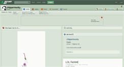 Desktop Screenshot of chippermonky.deviantart.com