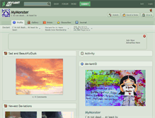Tablet Screenshot of mymonster.deviantart.com