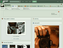 Tablet Screenshot of nemseck.deviantart.com