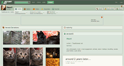 Desktop Screenshot of mauni.deviantart.com