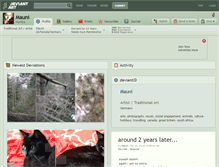 Tablet Screenshot of mauni.deviantart.com