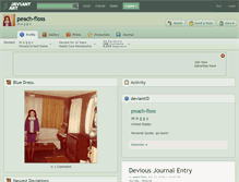 Tablet Screenshot of peach-floss.deviantart.com