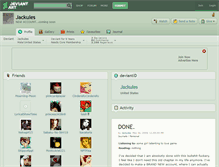 Tablet Screenshot of jackules.deviantart.com