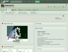 Tablet Screenshot of dragonplayer.deviantart.com