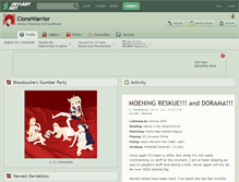Tablet Screenshot of clonewarrior.deviantart.com
