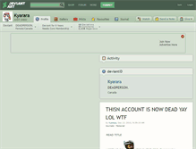 Tablet Screenshot of kyarara.deviantart.com