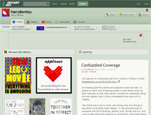 Tablet Screenshot of harrybentley.deviantart.com