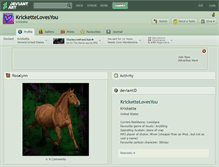 Tablet Screenshot of krickettelovesyou.deviantart.com