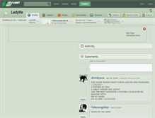 Tablet Screenshot of ladyife.deviantart.com