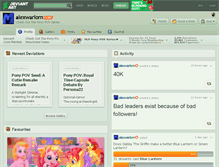 Tablet Screenshot of alexwarlorn.deviantart.com