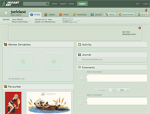 Tablet Screenshot of joefeland.deviantart.com