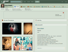 Tablet Screenshot of kiocciolart.deviantart.com