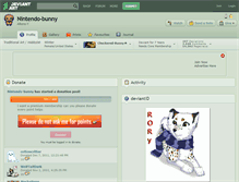 Tablet Screenshot of nintendo-bunny.deviantart.com