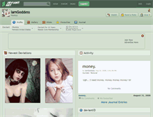 Tablet Screenshot of iamgoddess.deviantart.com