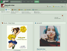 Tablet Screenshot of mayuuki-chan.deviantart.com