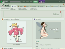 Tablet Screenshot of lynart.deviantart.com