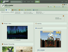 Tablet Screenshot of kill-o-meter.deviantart.com