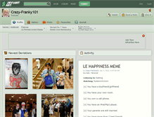 Tablet Screenshot of crazy-franky101.deviantart.com